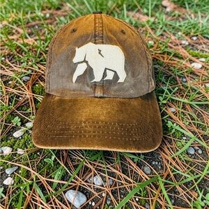 The Normal Brand Waxed Canvas Vintage Hat - Brown